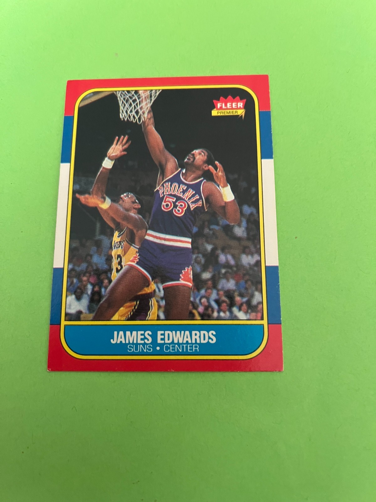 1986-87 Fleer James Edwards Card # 29 Phoenix Suns