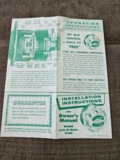 Amc Jeep Willys Warn Lock-o-matic Hubs Advertising Operating Instructions Sheet Amc Jeep Willys Warn Lock-o-matic Hubs Advertising Operating Instructions Sheet