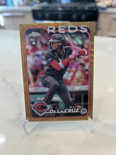 2024 Topps Chrome Elly De La Cruz RCGold Wave Refractor *Jersey Numbered* 44/50