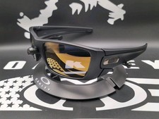   Custom Oakley Fuel Cell Sunglasses, Matte Black Frame, 24k Gold Iridium Lenses