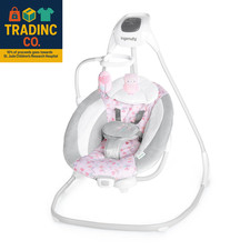 Simplecomfort Lightweight Compact 6-Speed Multi-Direction Baby Swing, Vibrations