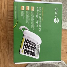 DORO PHONE EASY 312CS BIG BUTTON PHONE FOR ELDERLY, CORDED TELEPHONE, WHITE