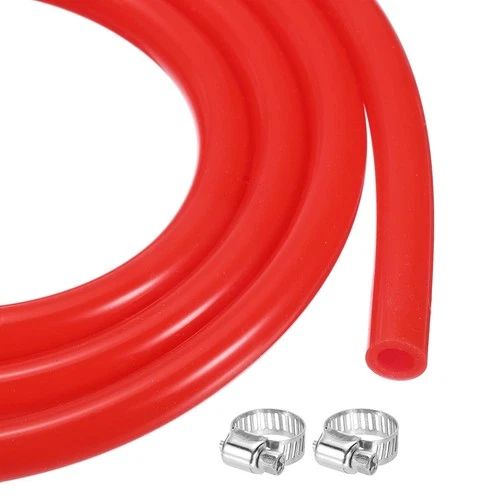 sourcing map 10ft Silicone Rubber Tubing 4.8mm x 8mm Plastic Tube Flexible Air