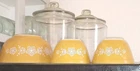 Vintage 1970s PYREX Butterfly Gold, 3 Bowls -401, 401, 403 Excellent condition