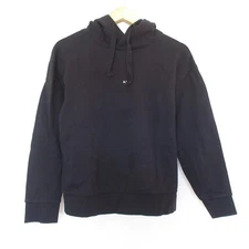 APC Logo Embroidered Pullover Sweatshirt Hoodie M Black Women USED