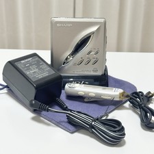   For Parts   SHARP MD-ST800 MiniDisc Player MD Walkman Dock Tested From Japan