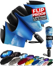 Inverted Windproof Umbrella, Large, Strong, Light, Portable, Automatic Revers...