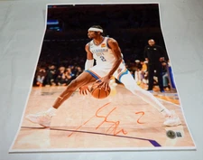 SHAI GILGEOUS-ALEXANDER NBA Thunder Signed Autographed 11 x 13 Photo Beckett COA