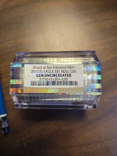 2011 (S) Silver Eagle Roll NGC Certified GEM uncirculated 20 Oz Silver