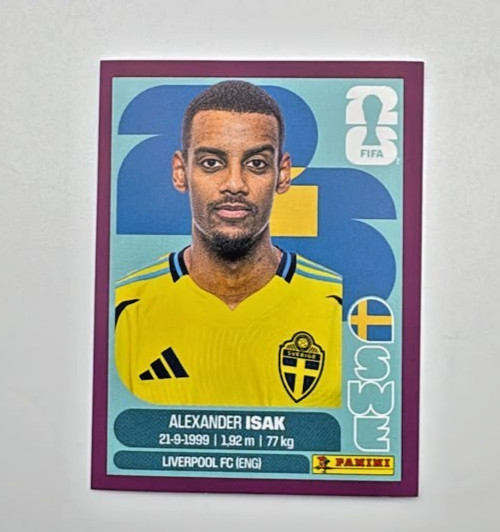 2026 100% Authentic Panini FIFA World Cup Sweden Stickers Pick Team Logo Players