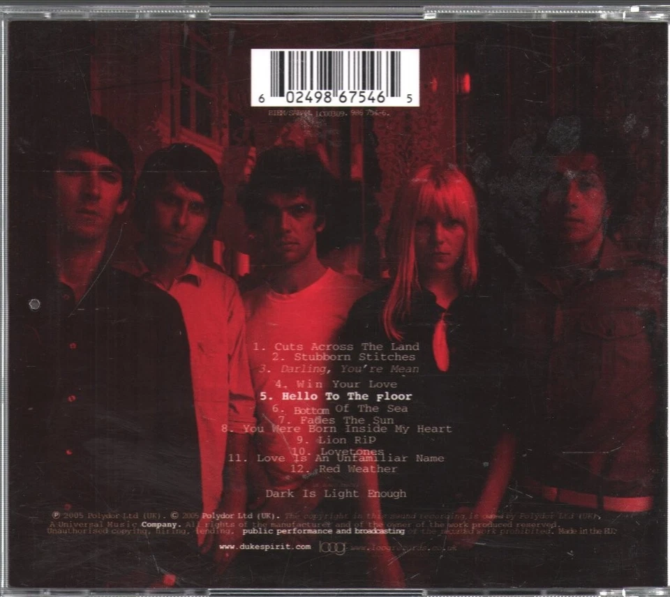 Duke Spirit Cuts Across The Land CD UK Polydor 2005 9867546 - Bild 2 von 2