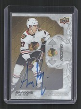 2023-24 Upper Deck Engrained Adam Boqvist ON CARD Auto RC 2019-20 Update