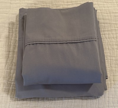 Hotel Collection By Costco King SZ Gray Flat Sheet/2 Cases 400 Egyptian Cotton