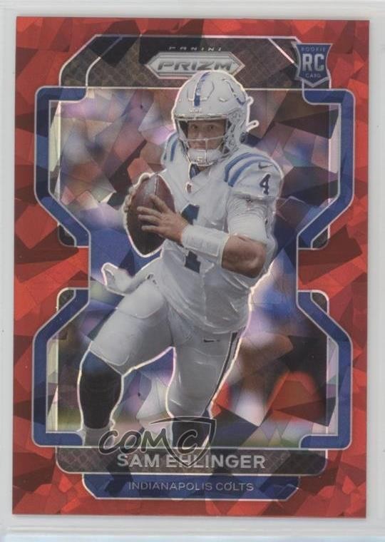2021 Panini Prizm Rookie Red Ice Prizm Sam Ehlinger #395 Rookie RC