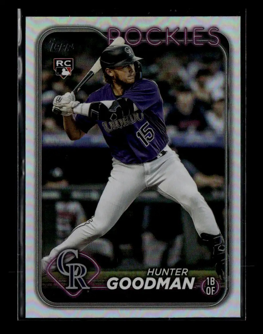 Hunter Goodman 2024 Topps Rainbow Foil #432 RC
