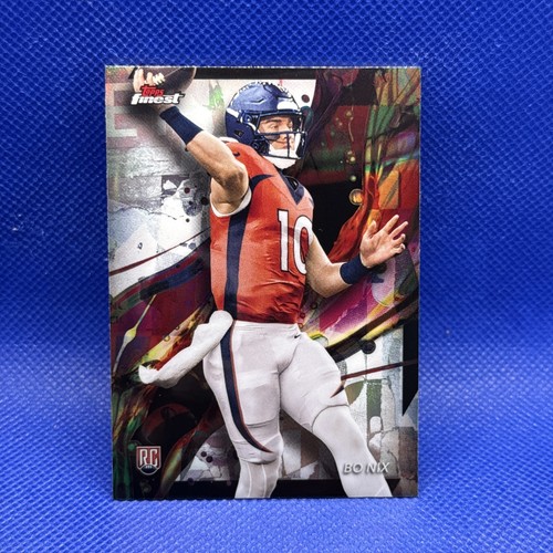 2024 Topps Finest - Common Bo Nix #63 Refractor (RC)