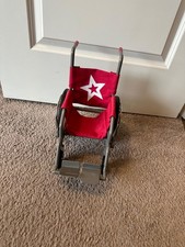 American Girl Berry Red Wheelchair 18  AG Doll Wheel Chair USED