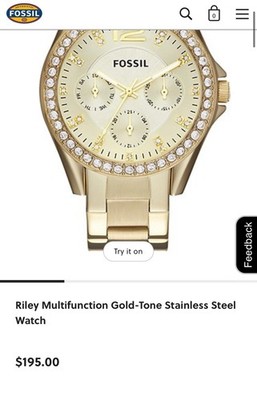 Fossil Riley Multifunction Gold-Tone Stainless Steel Quartz  display picture 2