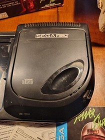 WORKING Sega CD Model 2 Console: Boxed + Mounting Plate, Sewer Shark, Extender