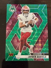 2025 Panini Mosaic Jayden Daniels Green Mosaic Prizm- Washington Commanders