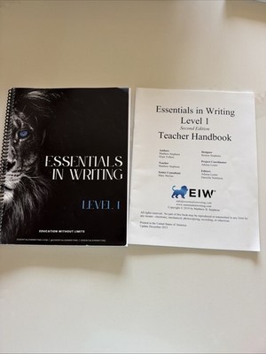 Essentials In Writing Level 1 2nd Edition Student And Teacher Workbook