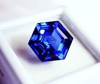 10 Ct Natural Flawless Ceylon Blue Sapphire Fancy Cut Certified Gemstone