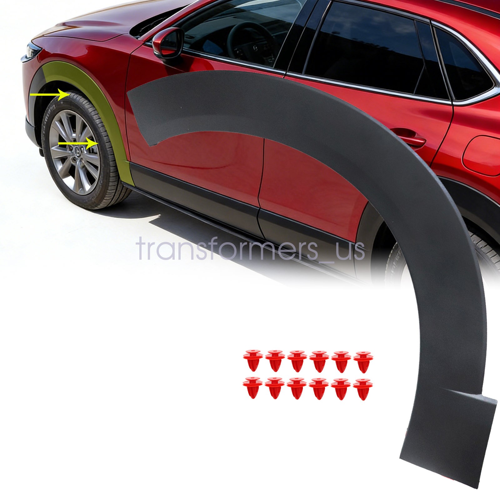 Fit 2020-2025 Mazda CX-30 Fender Flare Wheel Opening Molding Arch Front Driver