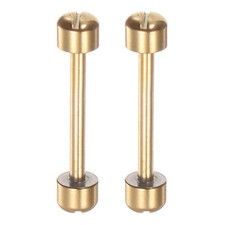 2pcs Watch Screw Tube Rod 20mm Stainless Steel Watch Strap Pins Gold Tone
