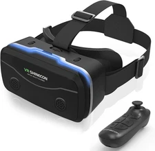 2025 Upgraded VR Headset for Smartphones with Bluetooth Controller | 7-Inch HD A