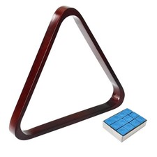 Solid Wood Pool Ball Rack Billiard Ball Triangle Rack, Pool Table Ball Holder...