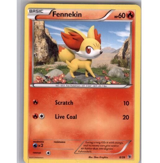 Fennekin 8/39 Kalos Starter Set Pokemon Lightly Played