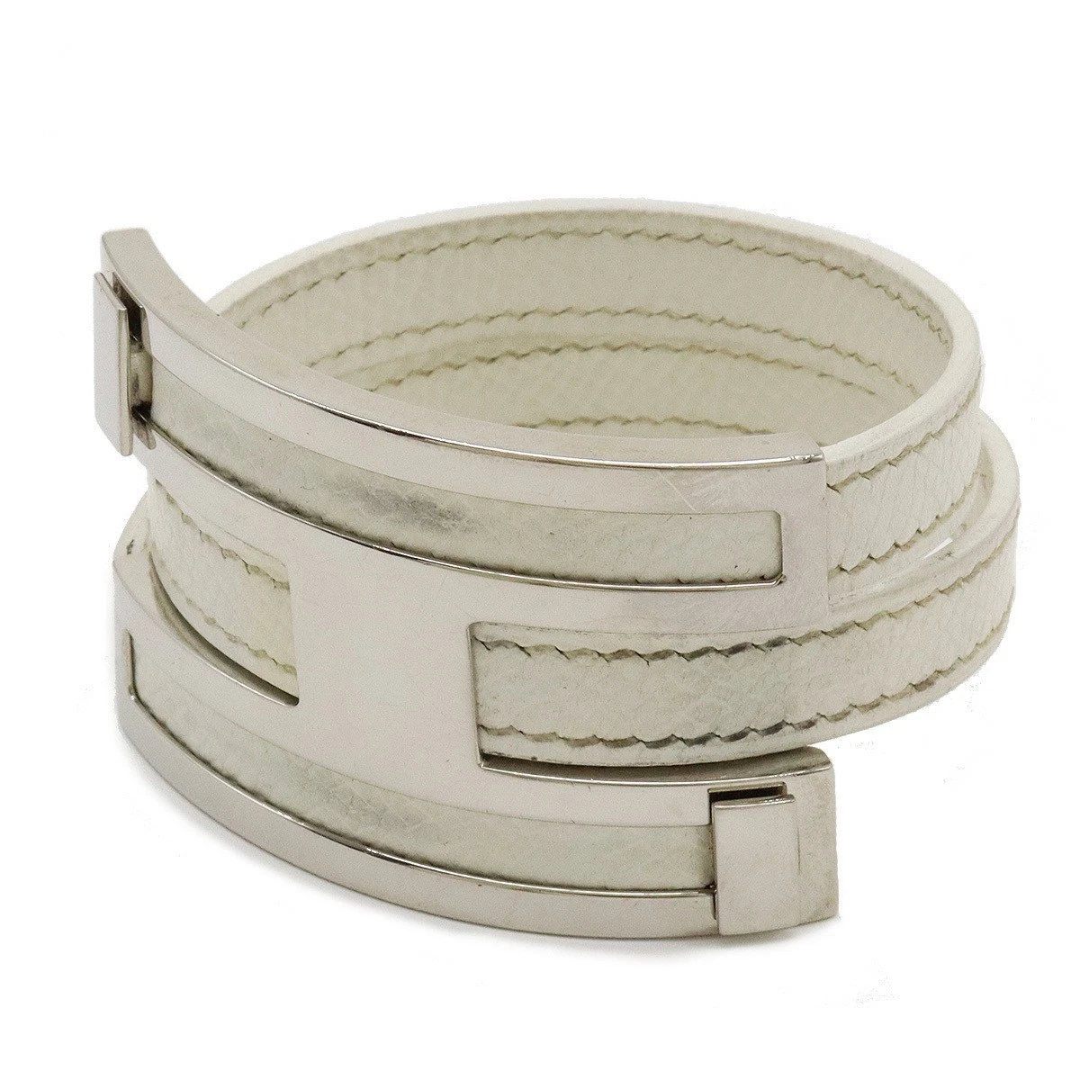 HERMÈS Bracciale HERMES Puspus motivo H metallo P0038040