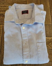 UNTUCKit Light Blue Kvint Performance Shirt With Pocket Men's Large Style 40647