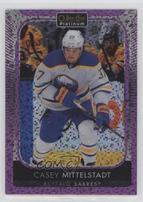 2021-22 O-Pee-Chee Platinum Violet Pixels 216/299 Casey Mittelstadt #65 z6b
