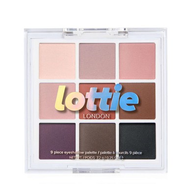 Lottie London 3-Pack 9-Piece Eyeshadow Palette The Mattes 0.25 oz