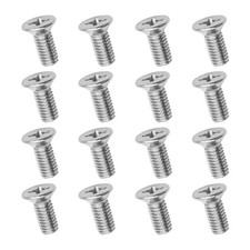 Osilly 16pcs Car Brake Disc Rotor Screws, 93600-06014-0H, 0.15 inches, Silver