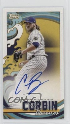 2022 Topps Rip Mini 2/50 Corbin Burnes #TRA-CBR Auto qf6