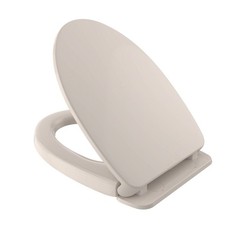 TOTO SS114 12 SoftClose Elongated Closed-Front Toilet Seat and Lid, Sedona Beige