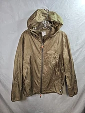 Sperry Jacket Mens Medium Hooded Windbreaker Packable Zip Lightweight Outdoor