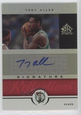 2005 Upper Deck NBA Reflections Signature Red 89/100 Tony Allen #SR-TA Auto 0l8z