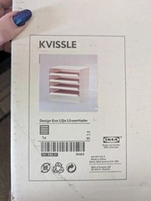 IKEA KVISSLE Desk Paper Tray – White Metal – A4 Paper File Organiser 