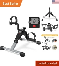 Folding Desk Bike for Arms & Legs with Speed Monitor - Ideal for Small Spaces