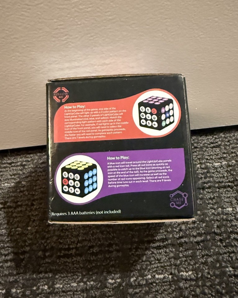 Electronic Brain & Memory Game Cube Fun Toy Gift Idea for Ages 12+ Year ...