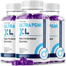  3 Pack Ultra Peak XL Gum Advanced Male Support Vitamin UltraPeakXL 180 Gummies