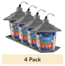  4 pack Pennington Earth Smart, Gray Plastic, Hopper Wild Bird Feeder, 2.5 lb.