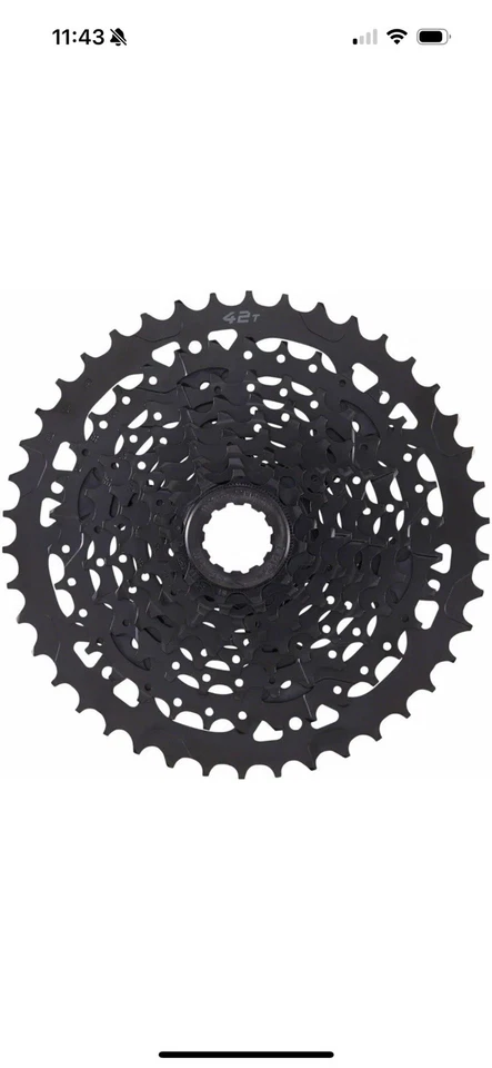 Microshift 9 speed cassette CS-H093A 11-42T - Image 3 of 4