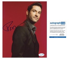 Tom Ellis "Lucifer" AUTOGRAPH Signed 'Lucifer Morningstar' 8x10 Photo C ACOA