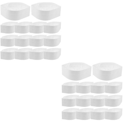  2 Pack Restaurantkochmützen Paper Chef Hat Papierhut Kochzubehör