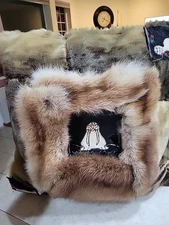 Handmade Sealskin Pillow 15X15