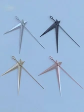 1 Set Simple Fine Grind Polished Watch Hands 15x14x10mm for NH35/36